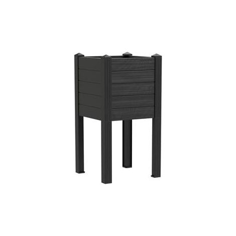 TeraPlast Fioriera Trama 014 Cenere Resina H 80 cm