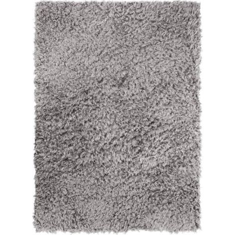 AUTHENTIK - Tapis tout doux fausse fourrure gris clair 197x290 (1/4)