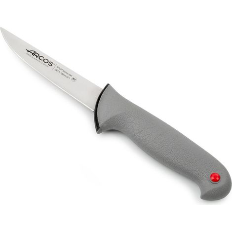 Coltello da macellaio Arcos Colore - Prof. 241400 in acciaio inox Nitrum e mango ergonomico Lama in polipropilene e 13 cm, coperchio del display