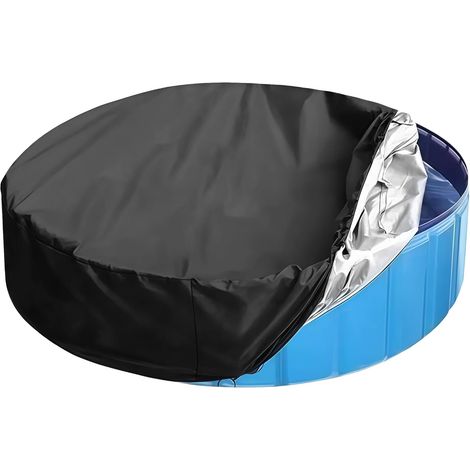 Schutzabdeckung für Schwimmbad oder Whirlpool, runde Solar-Whirlpoolabdeckung für den Außenbereich, runde Whirlpoolabdeckung, staubdichte, wasserdichte und UV-beständige Schutzplane (210 cm x 30 cm)