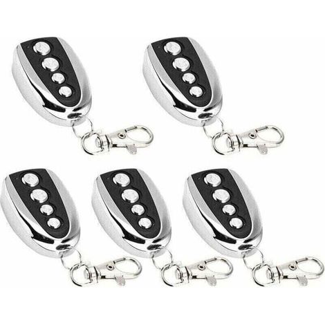 Pack de de 5 ouvre-porte de garage électrique à télécommande, XU, 433 MHz pour clonage de portail, De garage, De clonage électrique universel (5 pièces) - KZQ (1/4)