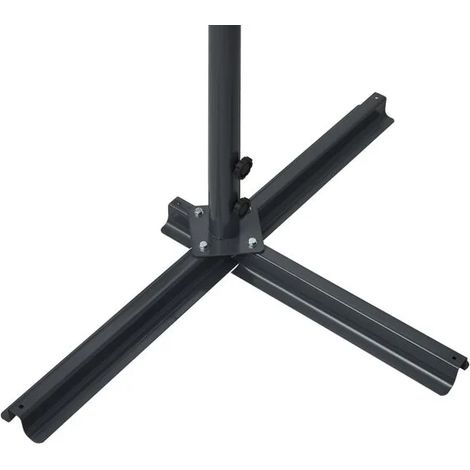 Auvent sur pied anthracite 500 x 300 cm – Ombrage mobile sans perçage pour terrasse, jardin et extérieur (1/5)