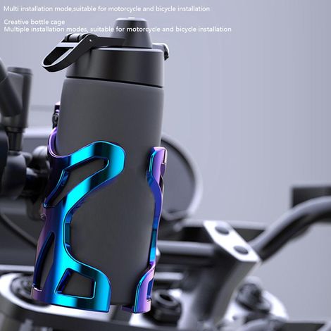 Leichter Fahrrad-Trinkbecherhalter aus Aluminiumlegierung mit Schrauben und Werkzeug. Robuster Getränkehalter für Outdoor-Aktivitäten wie Motorrad, Mountainbike und Fahrrad. (1/5)