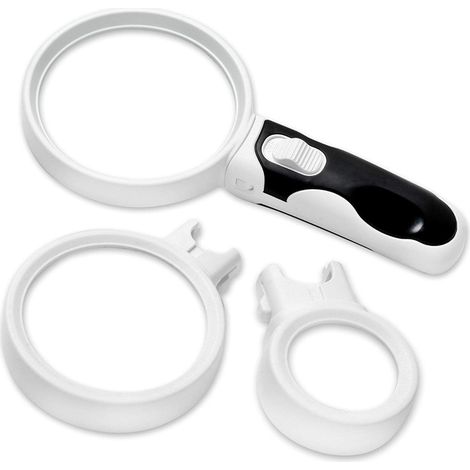 Loupe FISHTEC 3 en 1 - 3 Grossissements 2,5X , 5X, 162X - Lumières LED (1/5)