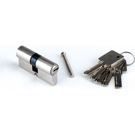 Bombín seguridad llave puntos niquelado latón 30x30 (1/3)