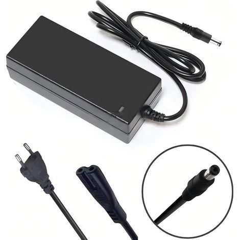 Adaptateur secteur 42 V 2 A CC pour chargeur de batterie lithium 36 V pour vélo électrique, compatible avec les batteries Li-ion 36 V, diamètre-AquaForge
