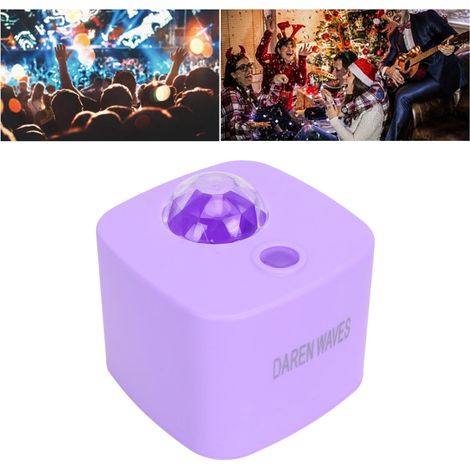 Wave Master Farbwechsel-Projektor-Nachtlicht mit Ozean-, Mondaufgangs- und Sternenhimmel-Design, ideal zur Dekoration eines Schlafzimmers oder einer Party, lila (1/5)