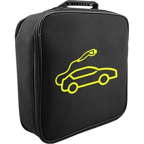 Kabeltasche – Kabelorganizer – Aufbewahrung für Autozubehör – Feuerhemmend und wasserdicht – 30 x 30 x 9 cm – Schwarz (1/5)