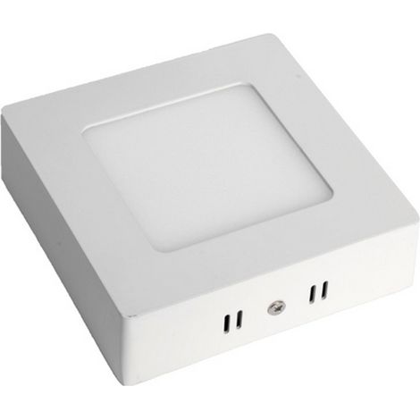 Plafonnier led Carré en saillie 6W 120x120mm Blanc Froid 6000K - Digilamp (1/5)