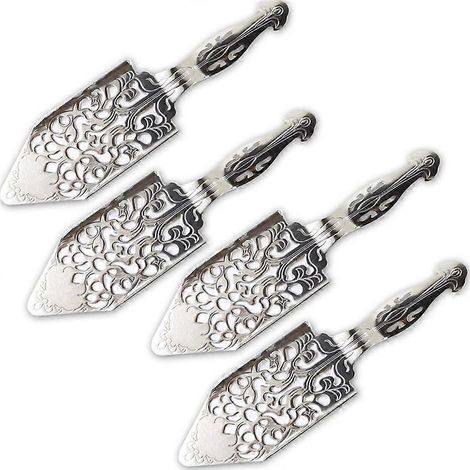 Lot de 4 pièces inox absinthe cuillères vintage absinthe cuillère (1/5)