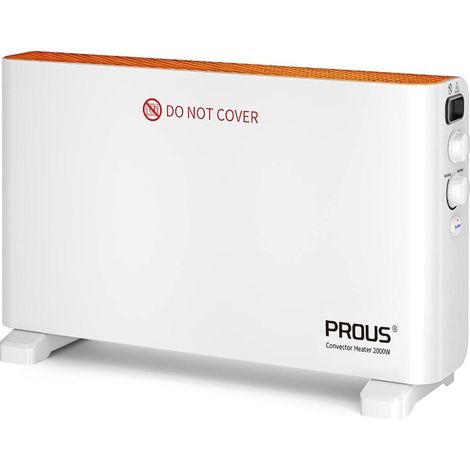 Radiador Eléctrico Portátil Plein-air 2000W Blanco