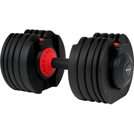 Mancuerna ajustable - 24 kg - Negra