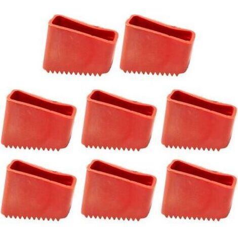 8 PCS Pied Escabeau 50x20 mm Embout Escabeau de Remplacement Couvre-Pieds D'échelle Antidérapants pour éChelles Télescopiques (1/5)