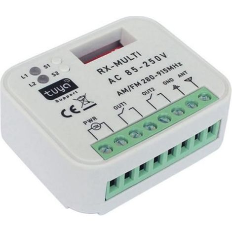 1 Commutateur relais WiFi, compatible Tuya Smart Life, contrôle vocal Alexa Google, fréquence RF 300-900 MHz, pour porte de garage (1/5)