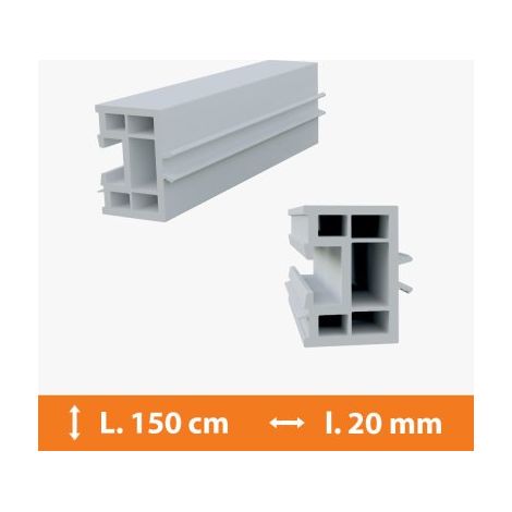 Direct Fenêtres – Tapée d'isolation PVC blanc 20 mm x 150 cm – Plaque isolante pour fenêtres et portes – Anti-UV – Ajustement épaisseur cadre menuiserie (1/2)