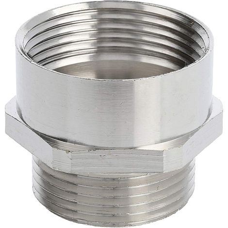 LAPP Adapter-Zwischenstutzen M/PG von M25x1,5 auf PG21x1,588 MMP-M/PG Sechskant Messing (CuZn) vernickelt Anschlussgewinde 11,0mm - 1 Stück (1/2)