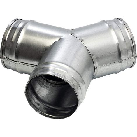 Welded galvanized sheet metal Y-tap, exhaust duct, angled tee, stainless steel dust collector fitting, trouser tee (1/5)