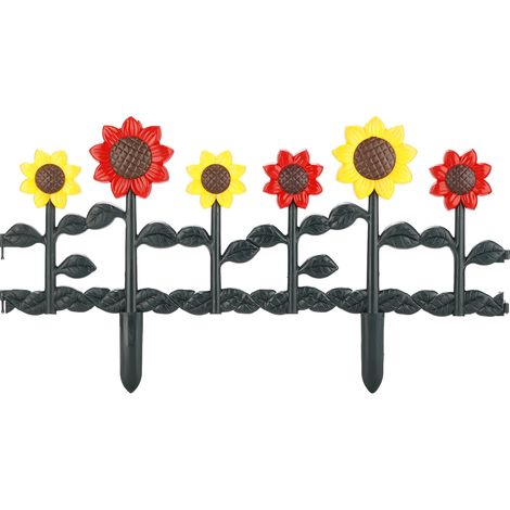 Panneaux de Décor de Fleurs en Panneaux Paysagers Chemin de Jardin: Clôture Piquet de Jardin pour L'Herbe Pelouse Bordure Fleurs Bordure Plante Bordure Décorative PPS Panneaux Chemin Paysager Tourneso (1/5)