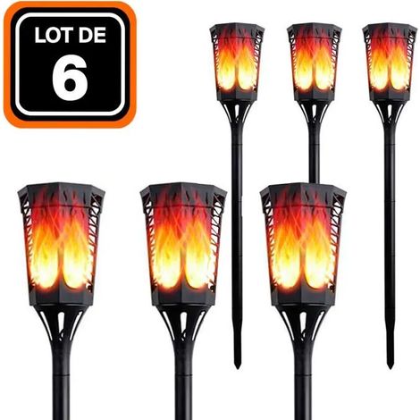 Lampe solaire - EUROPALAMP - Lot de 6 - 96 LED - 35 Lumens - IP65 Résistante aux intempéries (1/4)