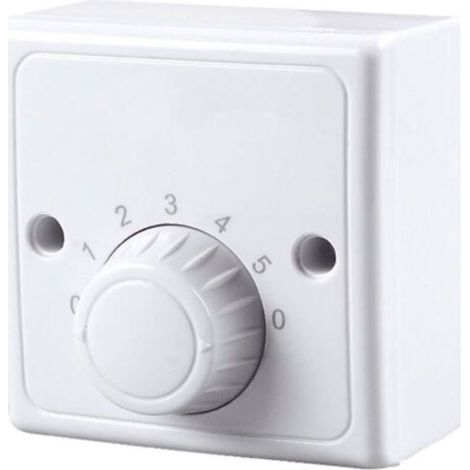 Interrupteur à variateur mural universel 220 V pour ventilateur de plafond, cinq vitesses. (1/4)