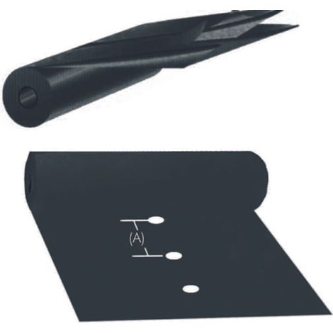 Foglia polietilene nera pacciamatura 1 foro - mt.1,2h. lunghezza circa mt.1300 - passo(a)cm.40