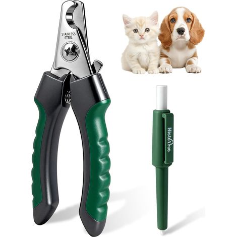 Coupe Griffe Chien Chat Acier Inoxydable, Grand, Vert (1/5)