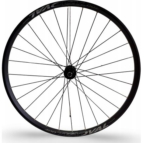 RUEDA DELANTERA DE BICICLETA OVALADA 400 27,5" ETRTO 584-23 QR9 CENTERLOCK PLATA (1/5)