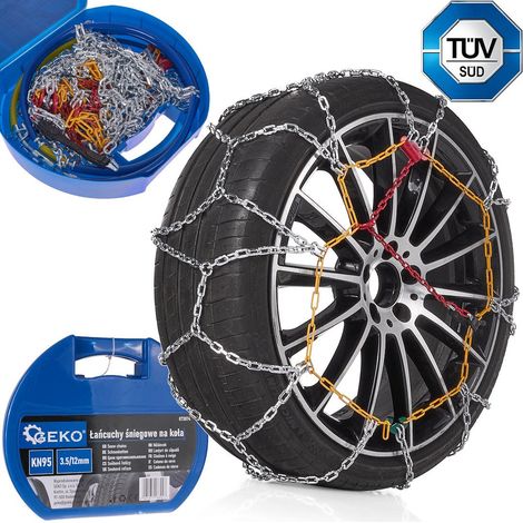 Catene Da Neve Per Auto Set Per Asse Con Maglie Da 12 Mm (1/5)