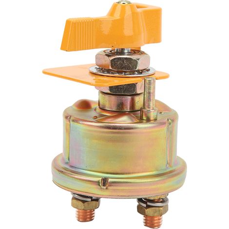 300A Coupe-Circuit Rotatif 12V/24V Sectionneur de Batterie à Serrure Fixe pour Camping-Car Bateau (1/5)