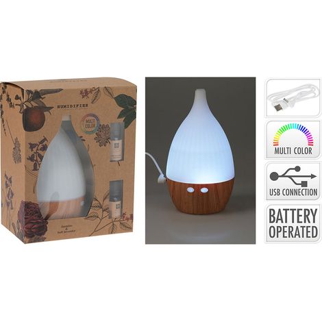 Umidificatore con Aroma, LED MultiColor, USB, CC5056760, Aroma Di Rogito (1/2)