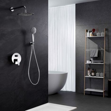 Imex -  Columna Ducha Empotrada con Grifo Cromado Serie Bélgica (1/5)