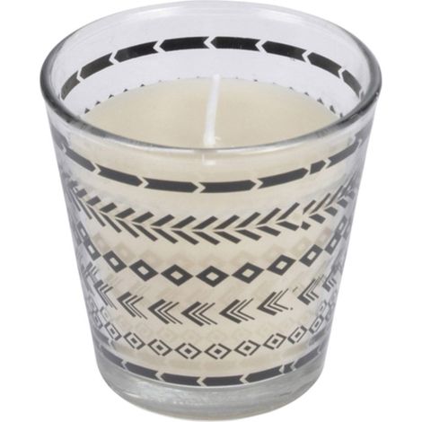 Bougie Parfumée Tonka "Ethnic Folk" 6cm Blanc