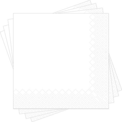Tovaglioli BIANCHI 33x33 cm, 100 pezzi. (1/2)