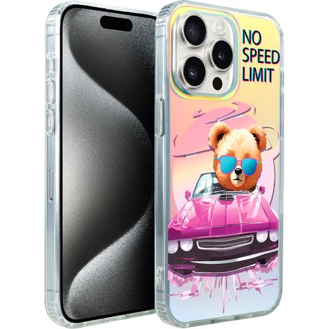 iPhone 15 Pro Max ibizu California Sunset Hülle mit MagSafe, Farbwechsel, Pinkes Auto (1/5)