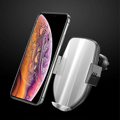 Support de téléphone de voiture automatique Shxx 15w avec chargement sans fil - deuxième génération [argent météore] (un ensemble) B919-97-lingling (1/5)