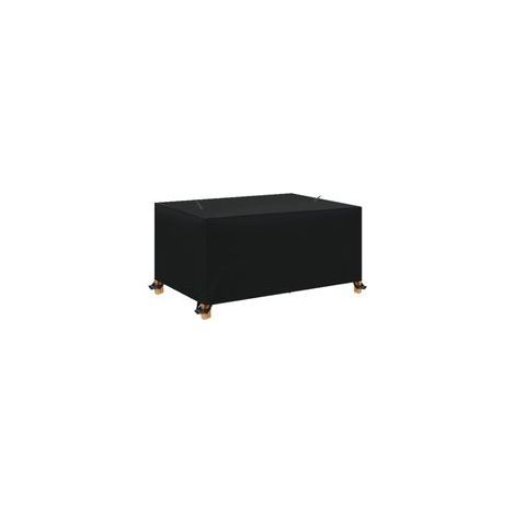 Housse de protection carrée pour table de jardin 150 x 150 x 75 cm, imperméable et résistante aux UV, en tissu Oxford, avec corde et cadenas. (1/5)