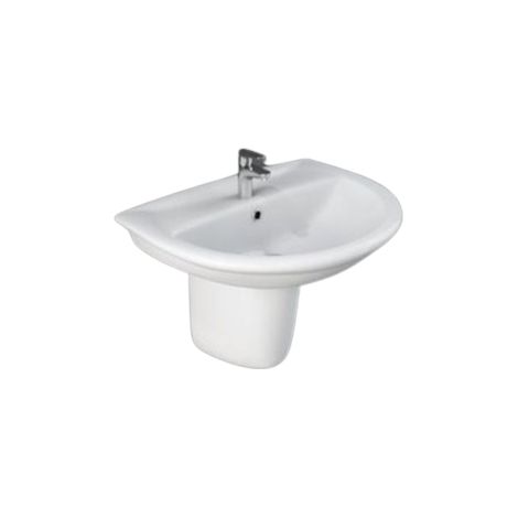 Semicolonna per lavabo sospeso in ceramica bianco lucido - Rak Ceramics Karla