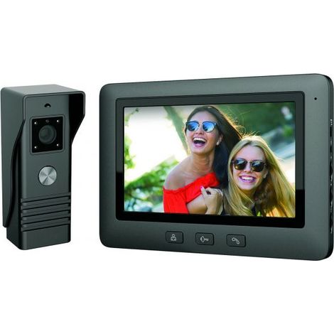 Kit Videocitofono Monofamiliare Monitor 7'' Telecamera Apriporta RLC07F (1/5)