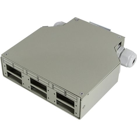 LOGILINK LWL-Hutschienen-Spleißbox FB5000, LC-oder SC-Kupplungen (1/4)