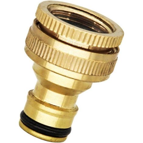1/2" 3/4" Gewinde Messing Schnellverbinder Gartenwasseranschluss Zubehör (1/5)