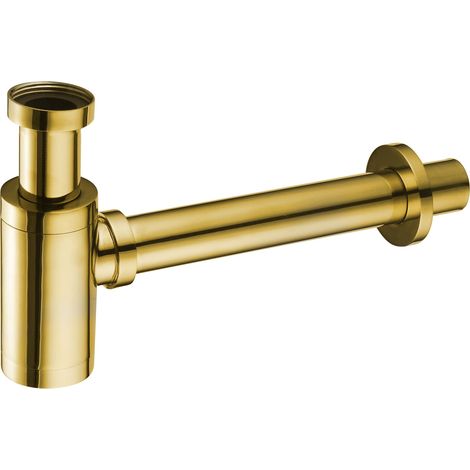 Mexen demi-siphon rond pour lavabo, Or - 79950-50 (1/2)