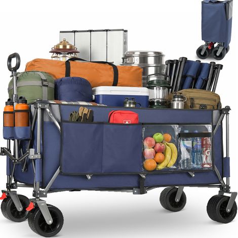 Carrello pieghevole da trasporto 250 kg in acciaio OKMYHOME (1/2)