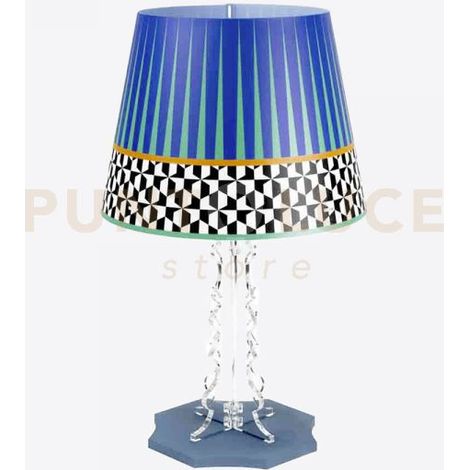 LAMPADA DA TAVOLO GRANDE BRIGHELLA 1 LUCE ATTACCO E27 DISPEGNO ETHNIC