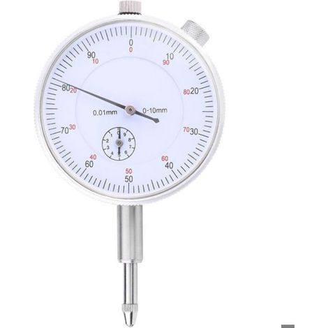 Jauge A Cadran - Précision 0 01 Mm - Plage 0 À 10 Mm - Pour Mesure De Faux Rond Et Jeu D Engrenage - 1 Pièce (1/5)