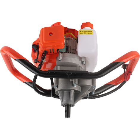 Tarière à moteur essence pour poteaux, perceuse de sol 7500 tr/min, foreuse de clôture thermique, outil de creusement puissant. (1/5)