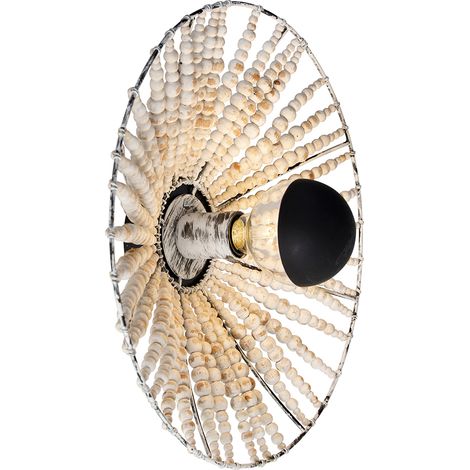 QAZQA moti - Applique murale Oriental - 1 lumière - Ø 40 cm - Beige - Oriental - Éclairage intérieur - Salon I Chambre I Cuisine I Salle à manger