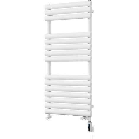 Omeara - White Dual Fuel Towel Rail H1120mm x W500mm Thermostatic WIFI (1/3)