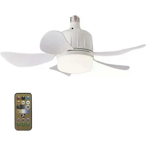Ventilateur de plafond avec éclairage tactile, écoénergétique, design innovant, convivial et pratique, télécommande, éclairage de chambre et de garage (1/4)