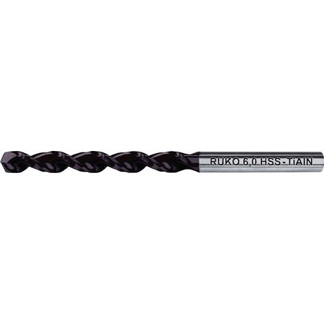 RUKO 10x Broca espiral DIN 338 TL 3000 TiAlN HSS Ø 3,3 mm - 258033F