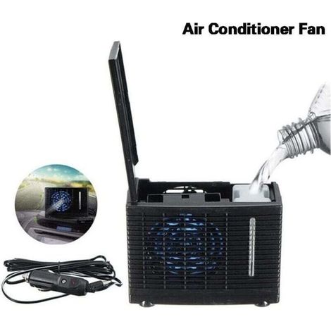 12V Portable Climatiseur Refroidisseur avec Vitesses Réglables Mini Universel Voiture Ventilateur De Refroidissement pour la Maison Camping A